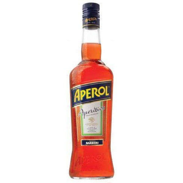 Bottle of Aperol on a white background