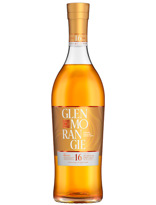 Glenmorangie whisky bottle on a white background