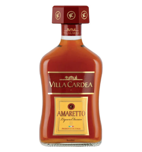 Villa Cardea Amaretto bottle on a white background