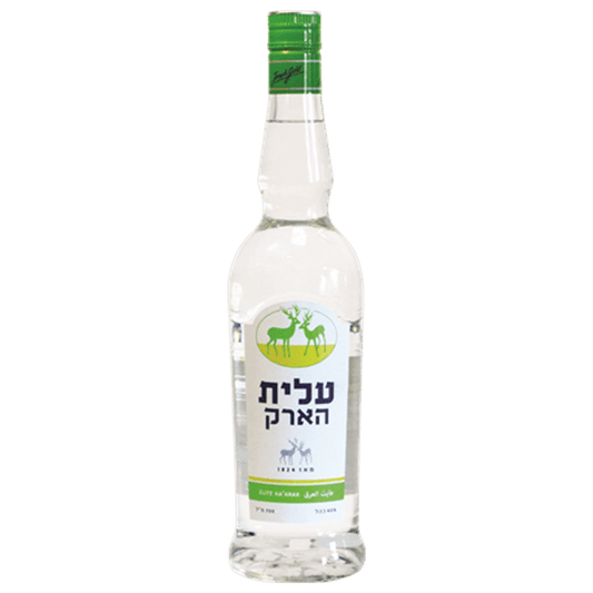 Clear bottle with a green cap on a white background