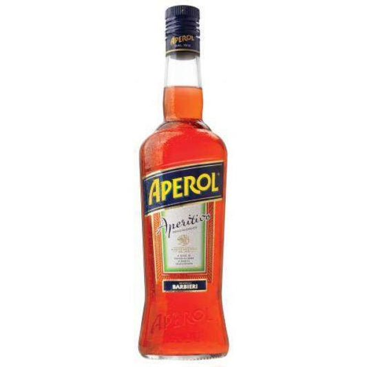 Bottle of Aperol on a white background