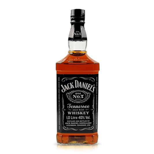 Jack Daniel's Tennessee Whiskey bottle on a transparent background