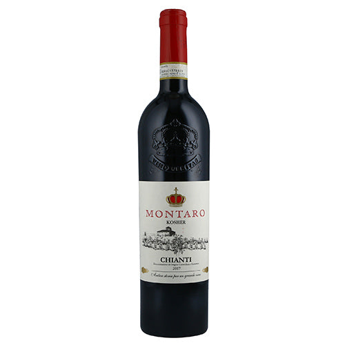 Montaro Chianti wine bottle on a white background