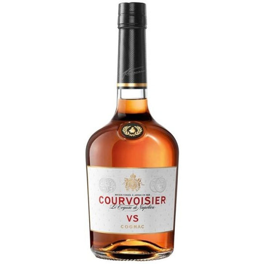 Courvoisier VS Cognac bottle on a white background