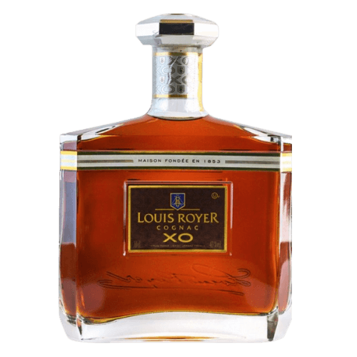 Louis Royer Cognac XO bottle on a white background